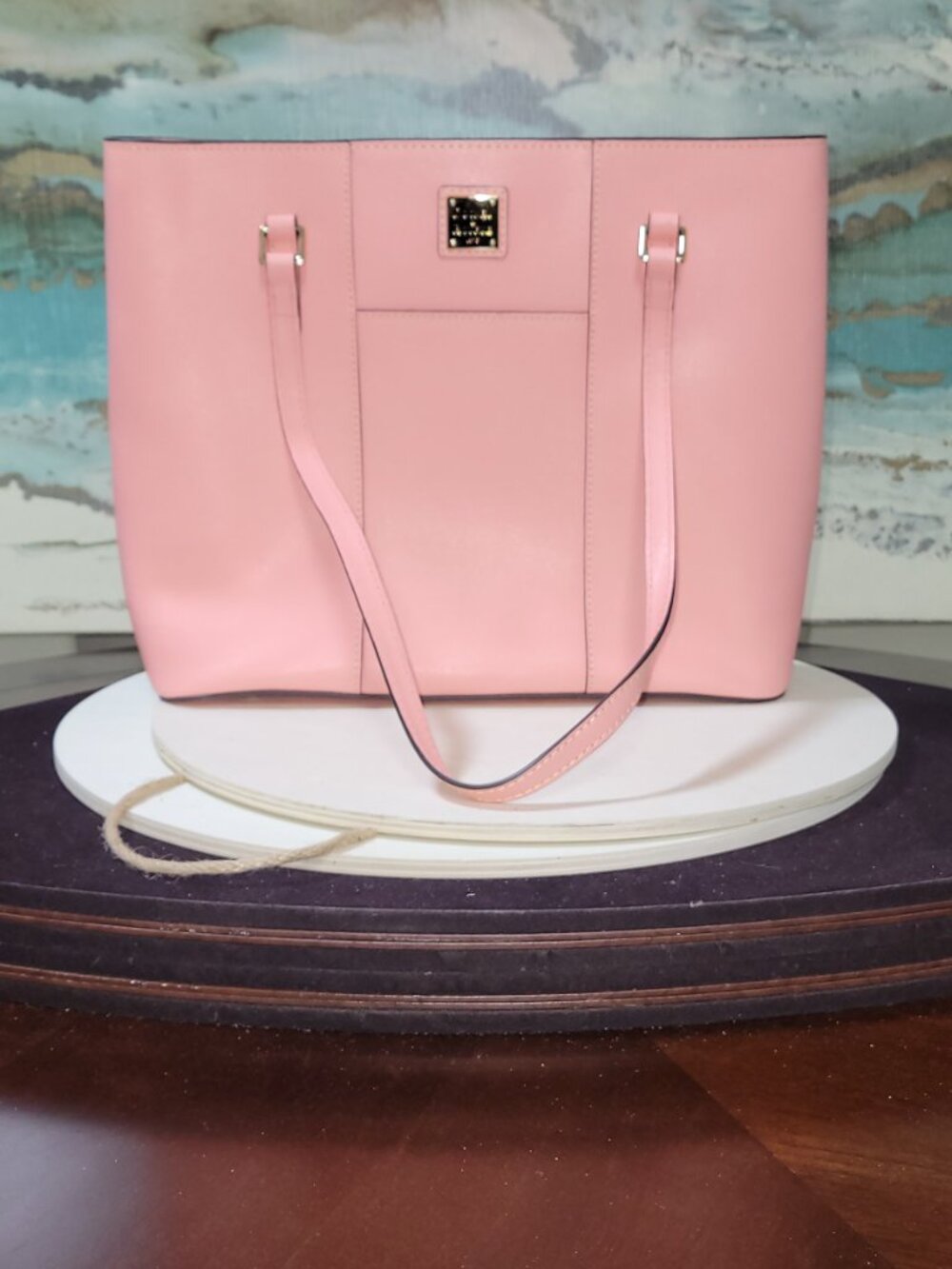 Dooney & Bourke Lexinton Shopper Pink Saffiano Leather  [Item #HL12] - Picture 2 of 14